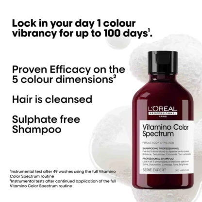 L’Oréal Professionnel Serie Expert Vitamino Color Spectrum Shampoo 300ml - Image 2