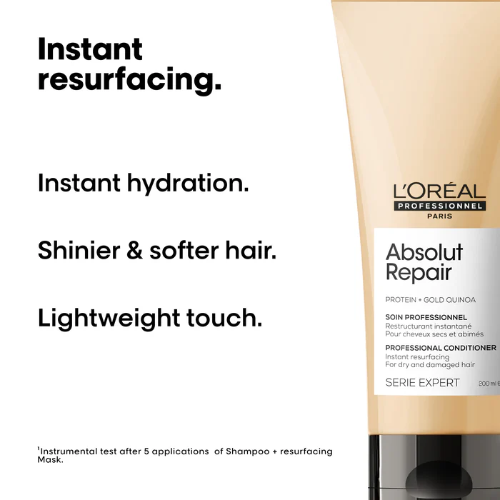 L'Oreal Professionnel Serie Expert Absolut Repair Gold Conditioner 200ml - Image 2
