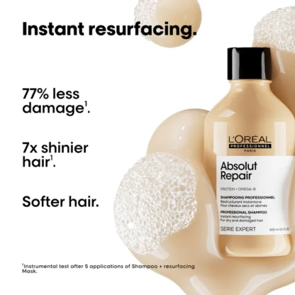 L'Oreal Professionnel Serie Expert Absolut Repair Gold Shampoo 300ml - Image 2