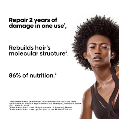 L'Oreal Professionnel Serie Expert Absolut Molecular Shampoo 300ml - Image 2