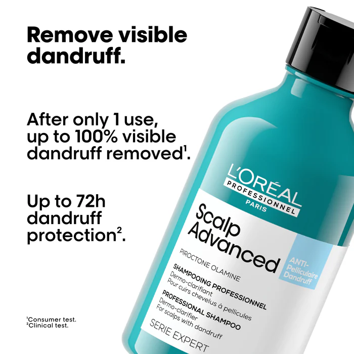 L'Oreal Professionnel Serie Expert Scalp Advanced Anti Dandruff Dermo Clarifier Shampoo 300ml - Image 2